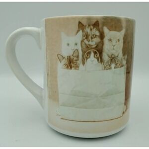 Braldt Bralds Cat Coffee Mug Mixed Bag Kitty Tabby Calico Tuxedo‎ Coon Greenwich